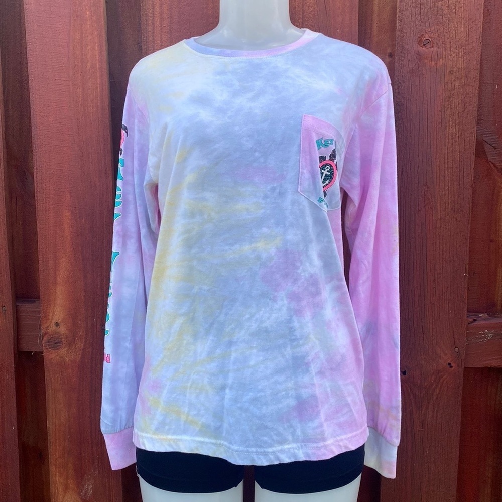 Southern Spirit Tie Dye Long Sleeve Top Size M